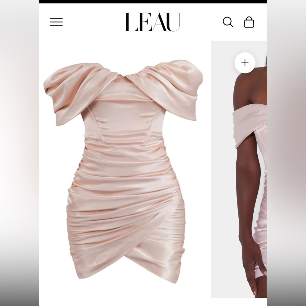 Leah Divine Satin Corset Dress - Blush